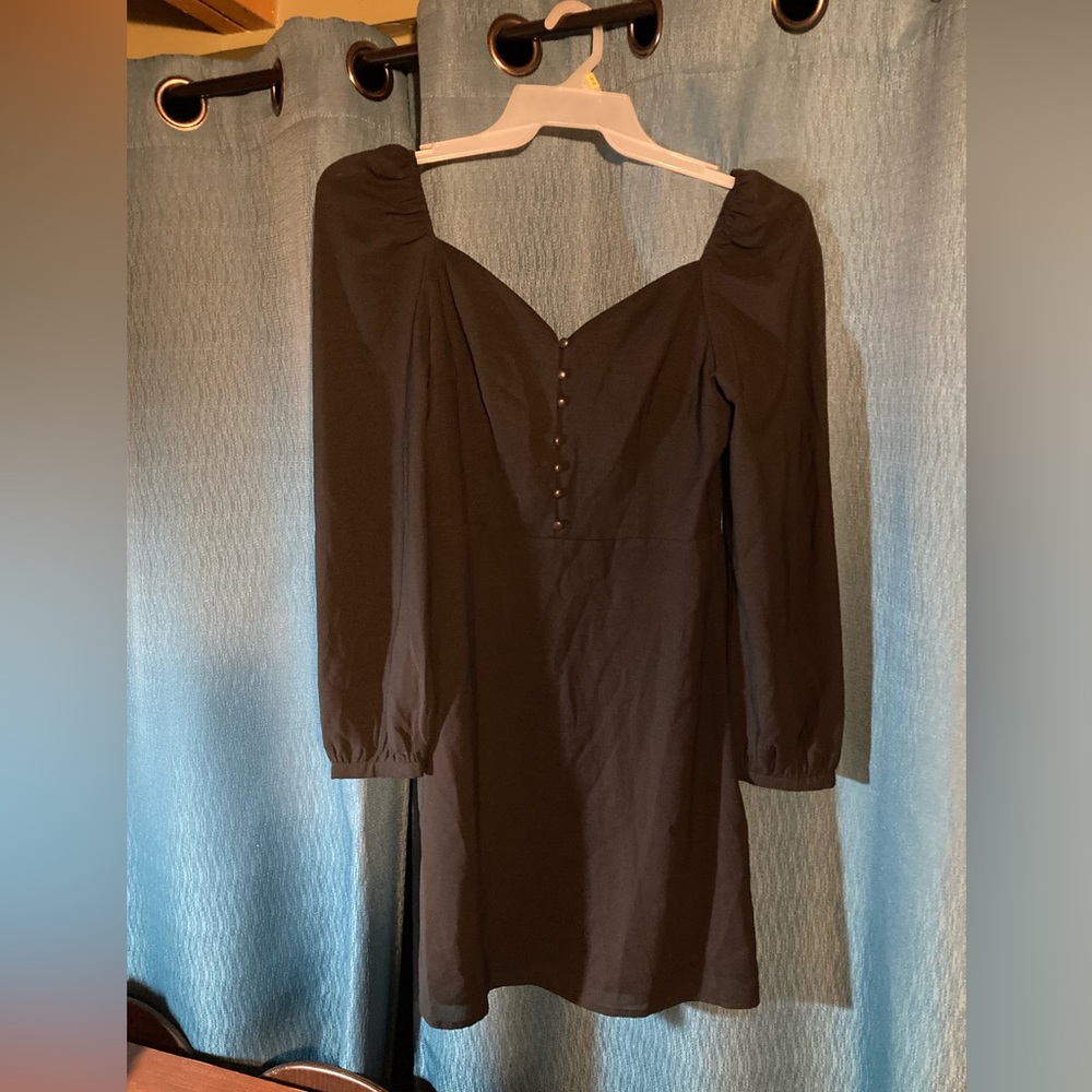 En Crème Black Sweetheart Dress